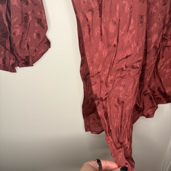 NWT Jen’s Pirate Booty Nebula Vermillion One Shoulder Burgundy Dress - Picture 6 of 12